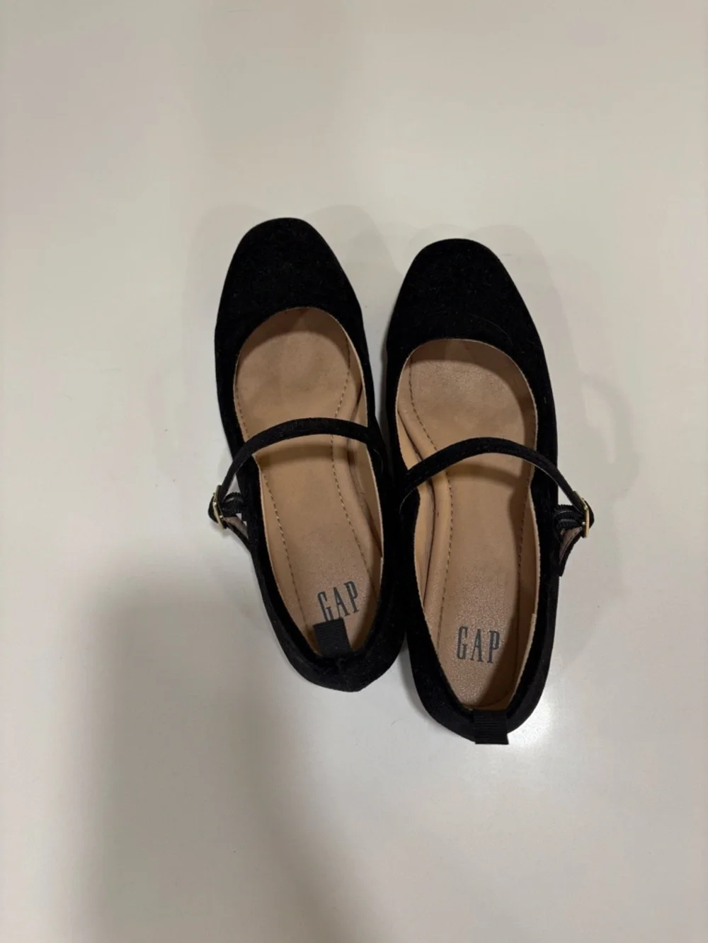 GAP Velvet Black Mary Jane Ballet Flat - Picture 3 of 4